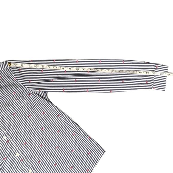 Banana Republic Quinn Boy Fit Button Front Shirt Lips‎ Novelty Print Women's XS - Picture 7 of 10